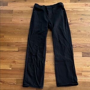 Abercrombie & Fitch Black Straight Leg Jeans